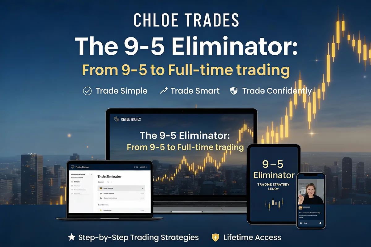 Chloe Trades 9-5 Eliminator product image empowering people to trade and leave 9-5 jobs