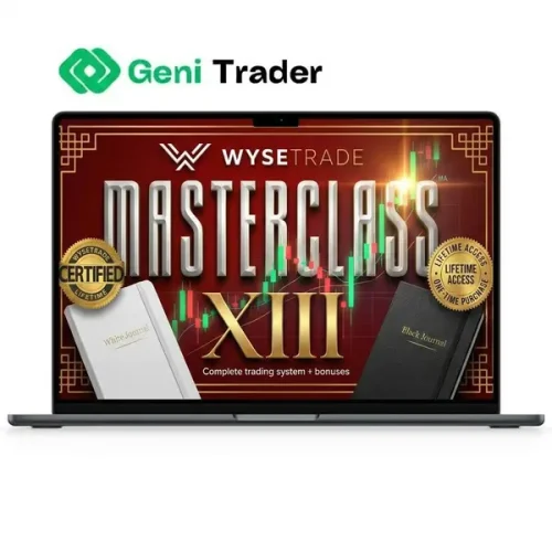 Image showcasing the Wysetrade Masterclass XIII bundle with educational materials and bonuses.